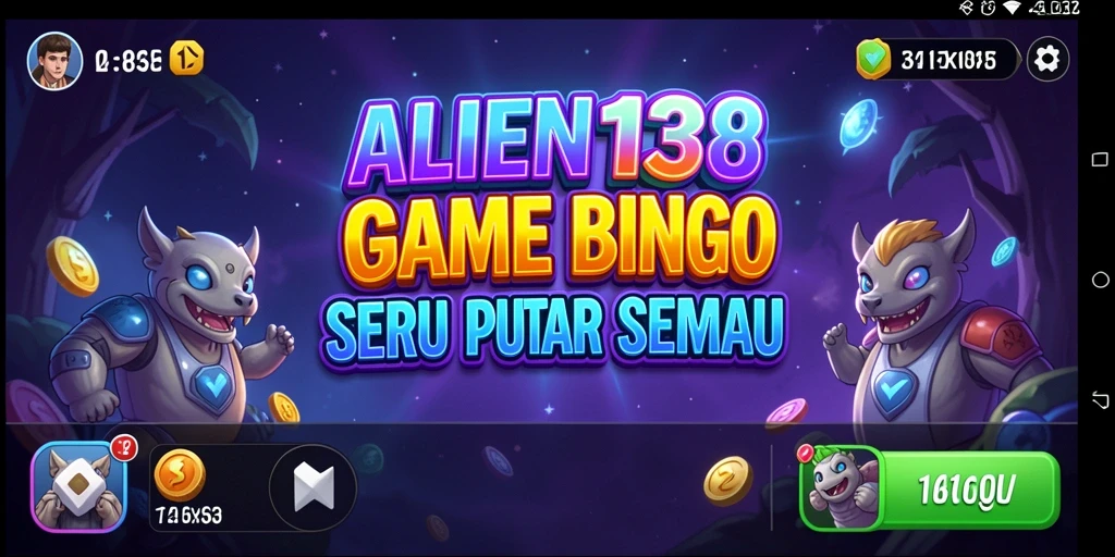 Tampilan permainan Bingo seru di ALIEN138.
