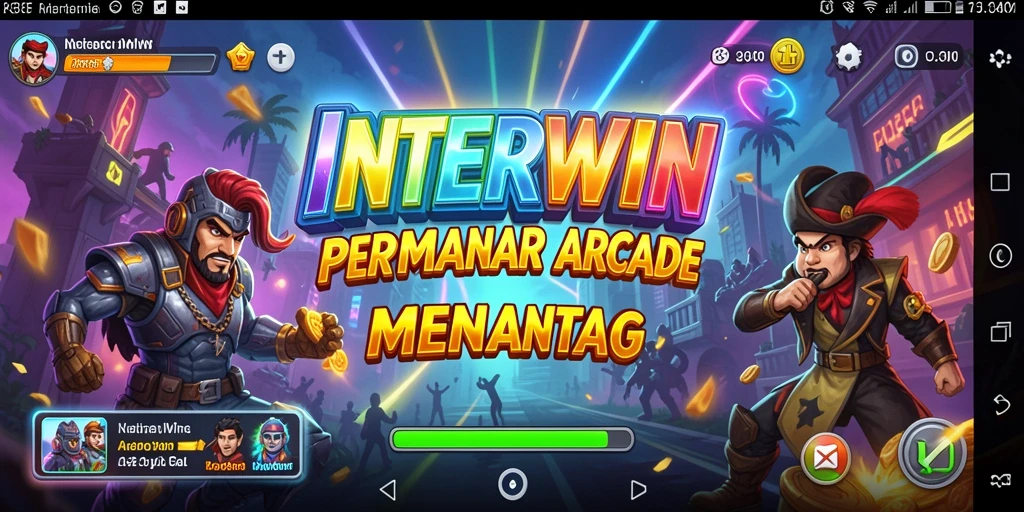 Screenshot INTERWIN menampilkan gameplay Arcade yang seru dan mendebarkan.