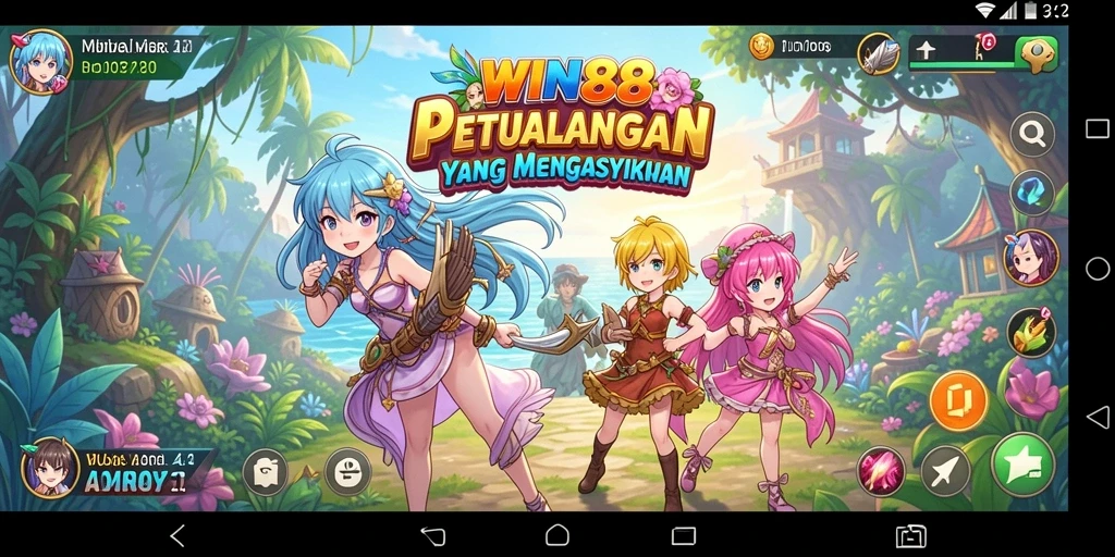 Tampilan karakter Anime dalam gameplay WIN88 yang menawan.